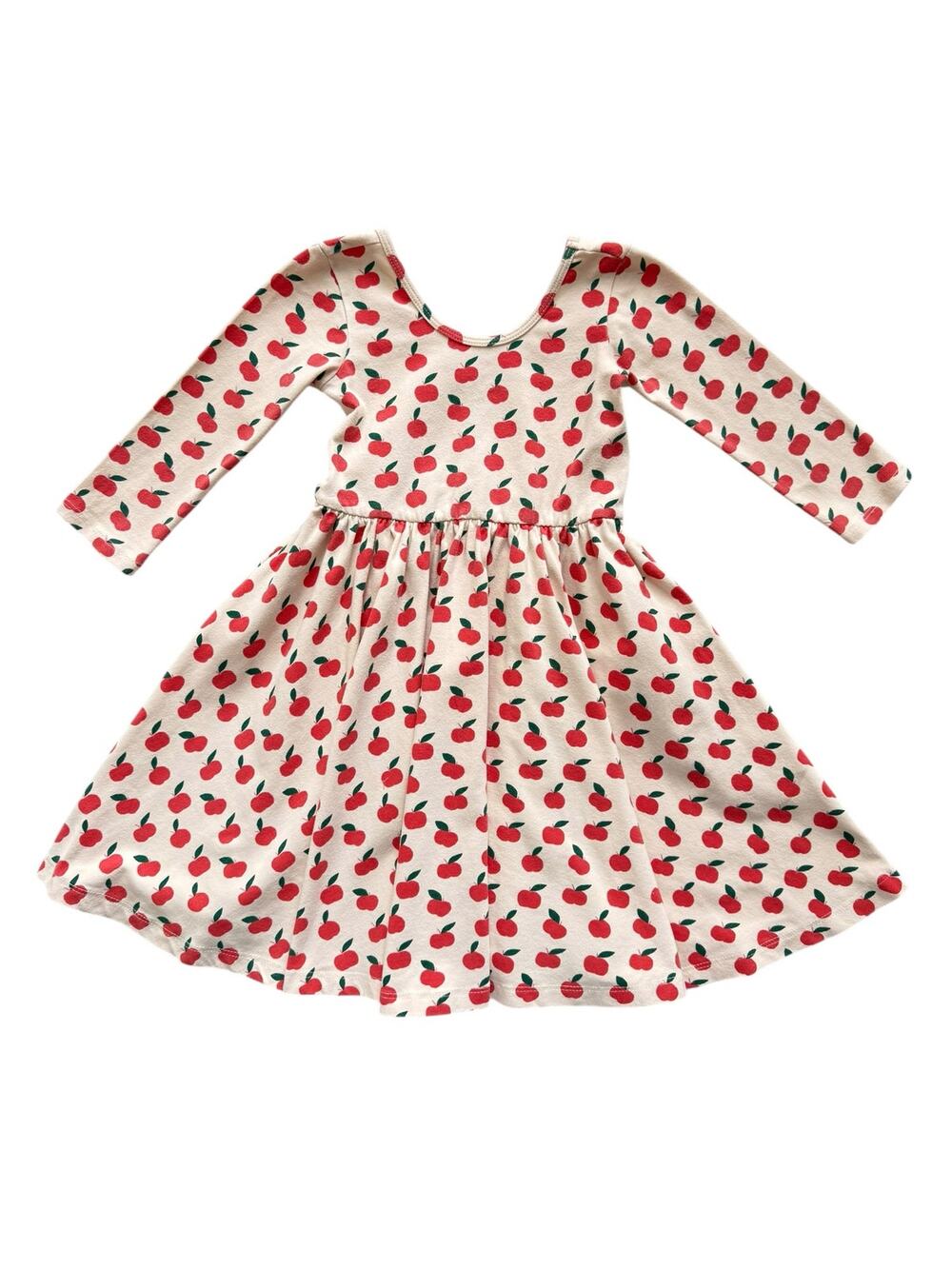 Alice + Ames Apples 3/4 Sleeve Ballet Dress Size 5